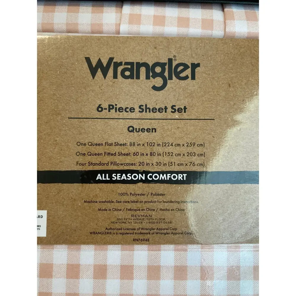 Wrangler cactus gingham